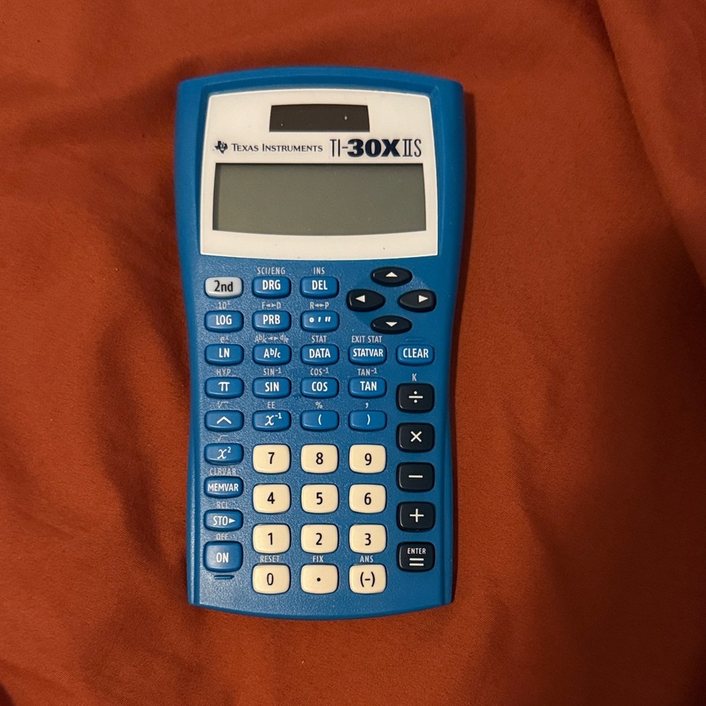 Texas Instruments TI-30XIIS Blue and White Calculator
